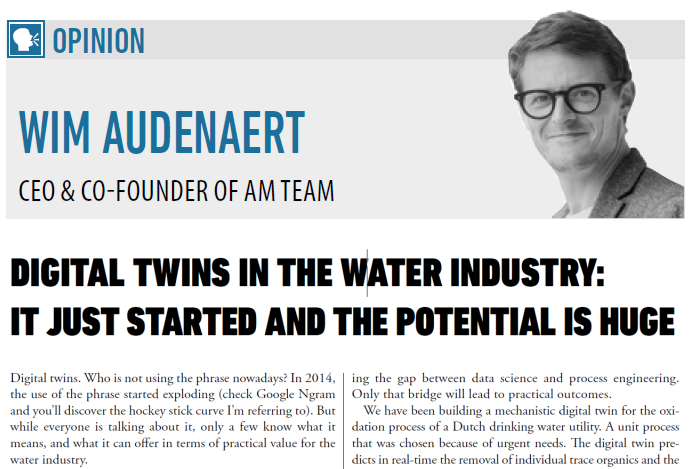 Opinion piece digital twins water industry smart water magazine